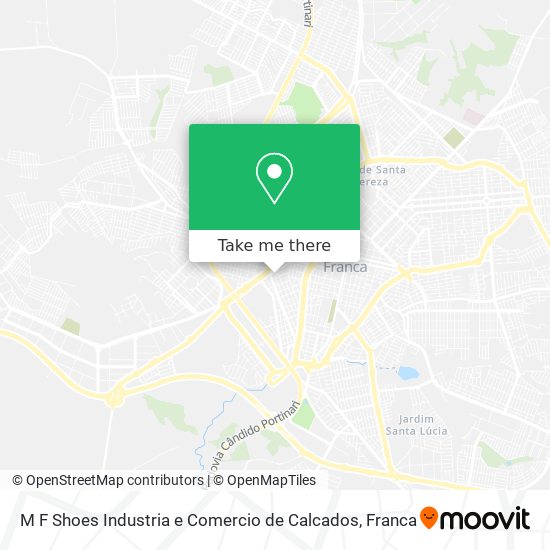 M F Shoes Industria e Comercio de Calcados map