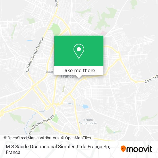 M S Saúde Ocupacional Simples Ltda França Sp map