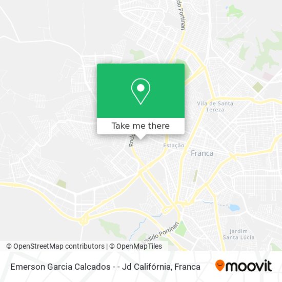 Emerson Garcia Calcados - - Jd Califórnia map