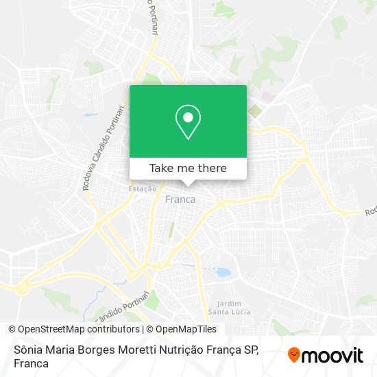 Sônia Maria Borges Moretti Nutrição França SP map