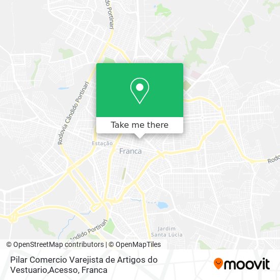 Pilar Comercio Varejista de Artigos do Vestuario,Acesso map