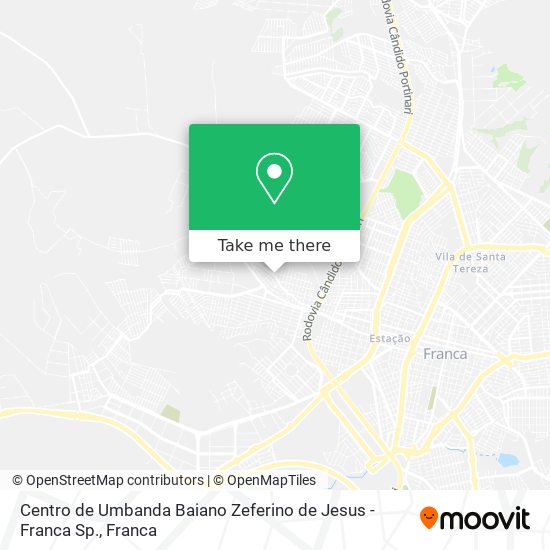 Centro de Umbanda Baiano Zeferino de Jesus - Franca Sp. map