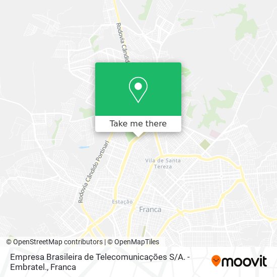 Empresa Brasileira de Telecomunicações S / A. - Embratel. map