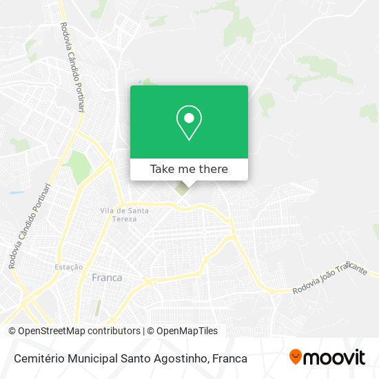 Mapa Cemitério Municipal Santo Agostinho