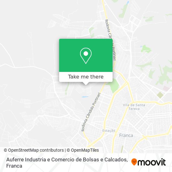 Auferre Industria e Comercio de Bolsas e Calcados map