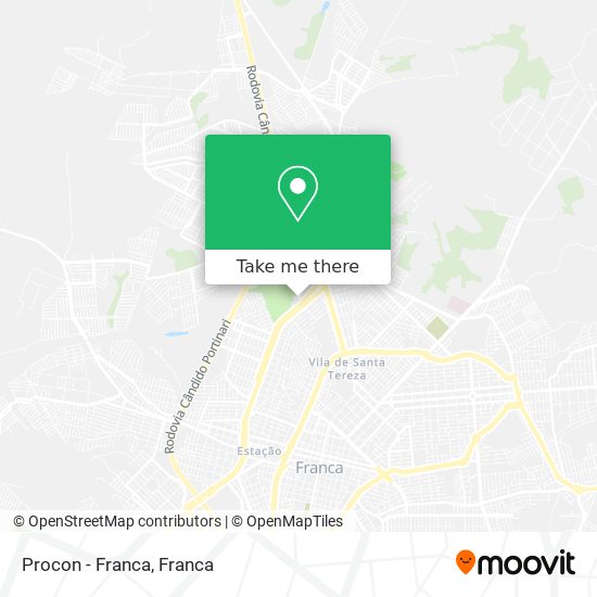 Procon - Franca map