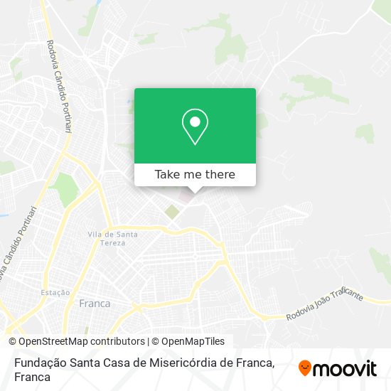 Fundação Santa Casa de Misericórdia de Franca map