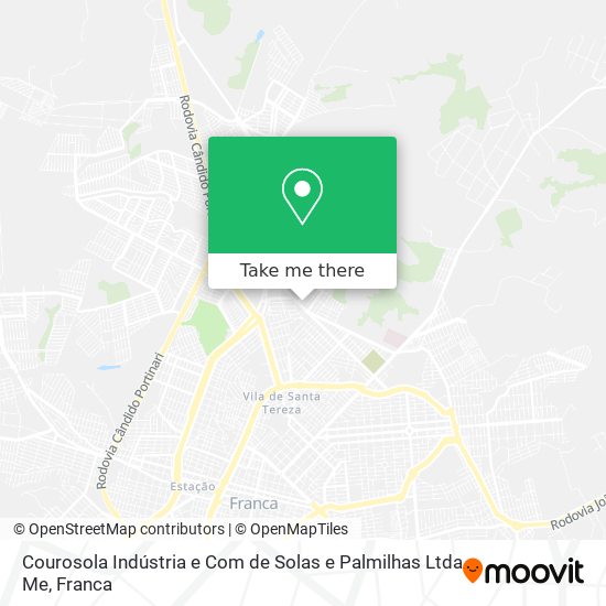 Courosola Indústria e Com de Solas e Palmilhas Ltda Me map