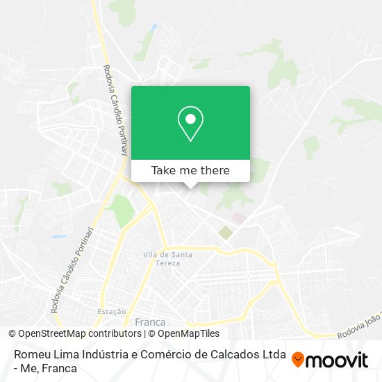 Romeu Lima Indústria e Comércio de Calcados Ltda - Me map