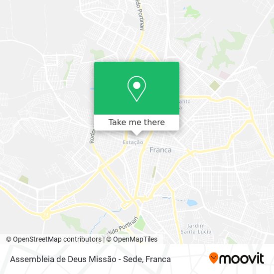 Mapa Assembleia de Deus Missão - Sede