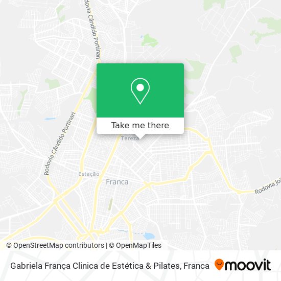 Mapa Gabriela França Clinica de Estética & Pilates