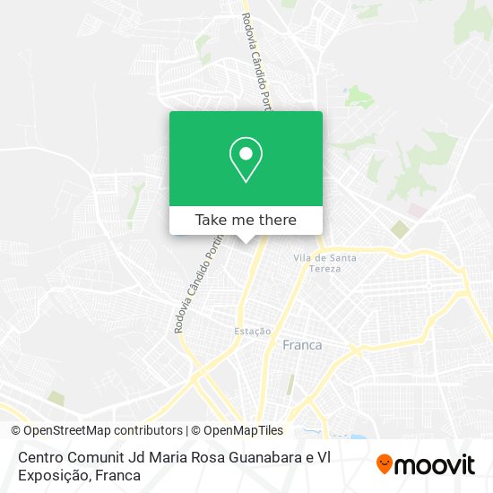 Mapa Centro Comunit Jd Maria Rosa Guanabara e Vl Exposição