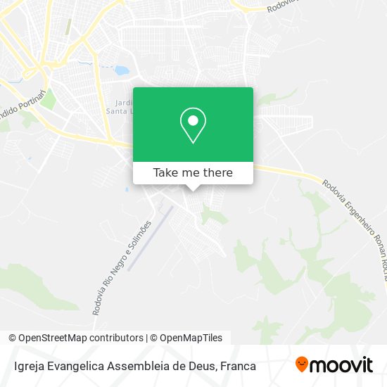 Mapa Igreja Evangelica Assembleia de Deus