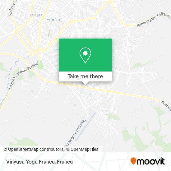 Vinyasa Yoga Franca map