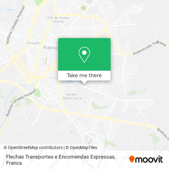 Mapa Flechas Transportes e Encomendas Expressas