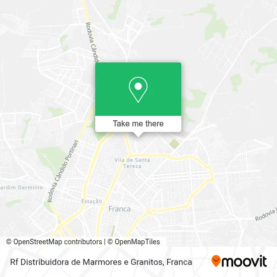 Rf Distribuidora de Marmores e Granitos map