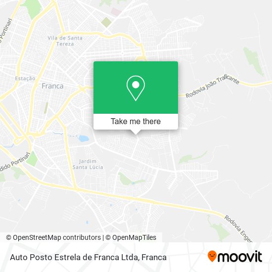 Auto Posto Estrela de Franca Ltda map