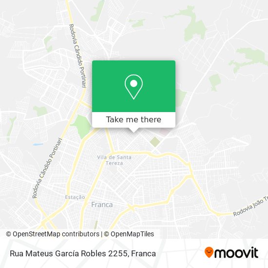 Mapa Rua Mateus García Robles 2255