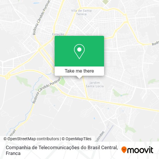 Companhia de Telecomunicações do Brasil Central map