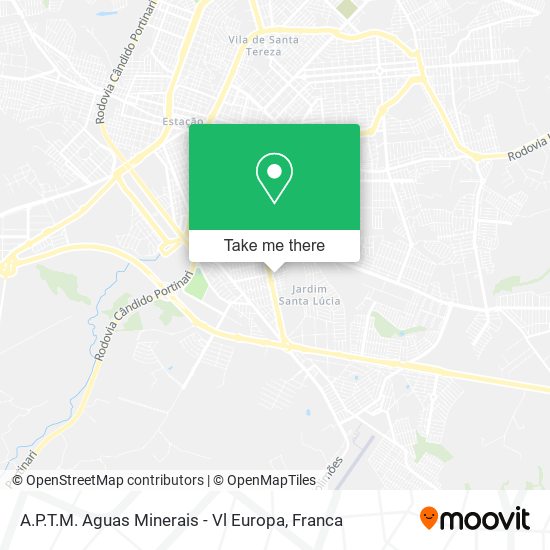 A.P.T.M. Aguas Minerais - Vl Europa map