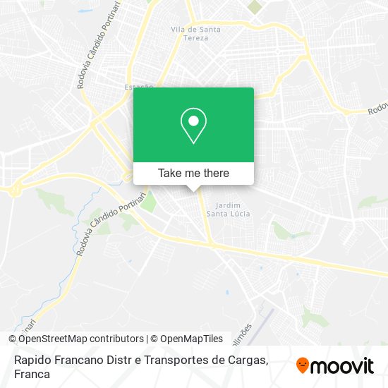 Rapido Francano Distr e Transportes de Cargas map