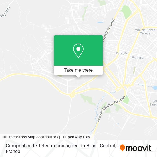 Companhia de Telecomunicações do Brasil Central map