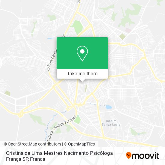 Cristina de Lima Mestres Nacimento Psicóloga França SP map