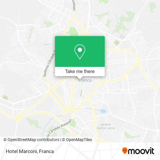 Hotel Marconi map