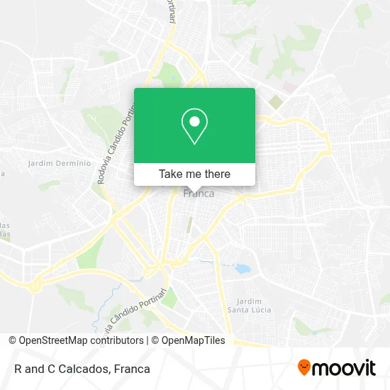 R and C Calcados map