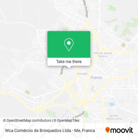 Wca Comércio de Brinquedos Ltda - Me map