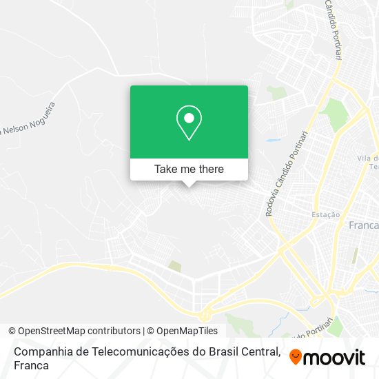 Companhia de Telecomunicações do Brasil Central map