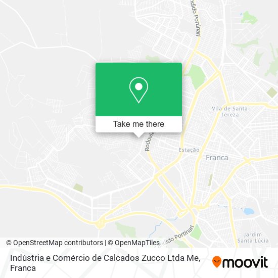 Mapa Indústria e Comércio de Calcados Zucco Ltda Me