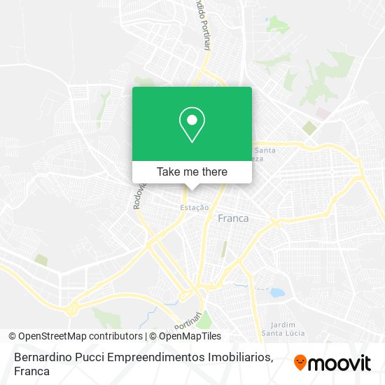 Mapa Bernardino Pucci Empreendimentos Imobiliarios