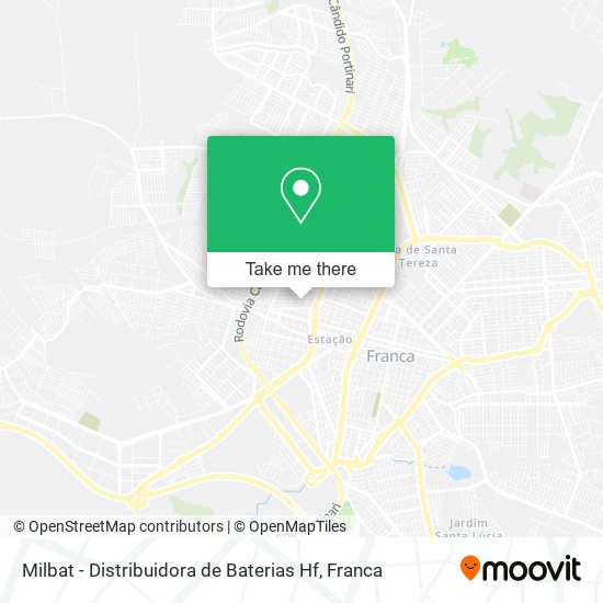 Mapa Milbat - Distribuidora de Baterias Hf