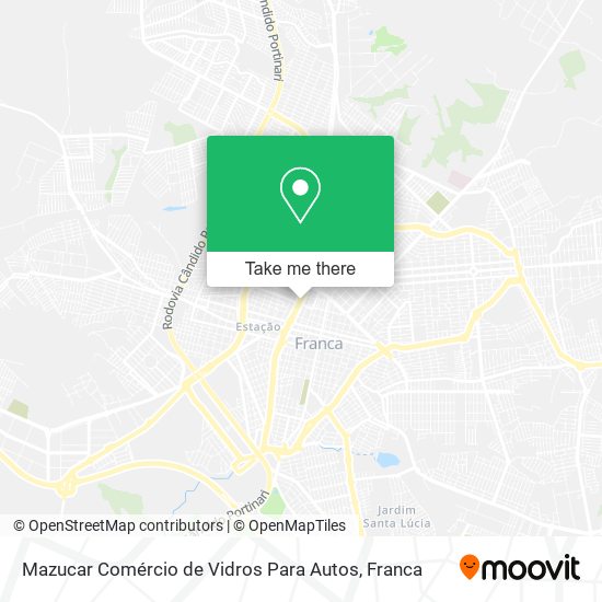 Mazucar Comércio de Vidros Para Autos map