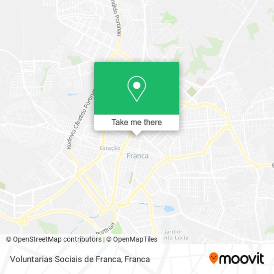 Voluntarias Sociais de Franca map