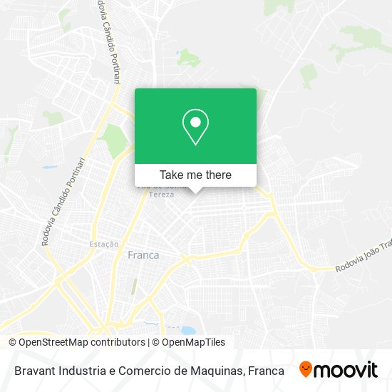 Bravant Industria e Comercio de Maquinas map