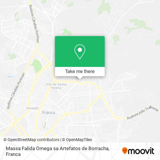 Massa Falida Omega sa Artefatos de Borracha map