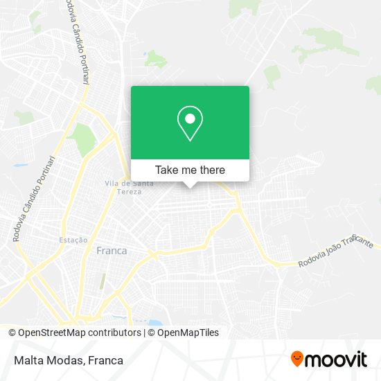 Mapa Malta Modas