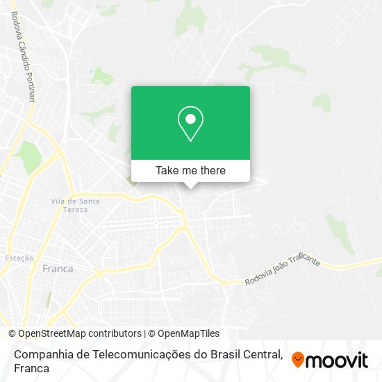 Companhia de Telecomunicações do Brasil Central map