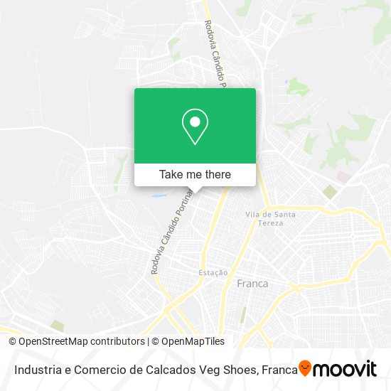 Industria e Comercio de Calcados Veg Shoes map