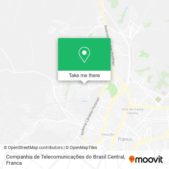 Companhia de Telecomunicações do Brasil Central map