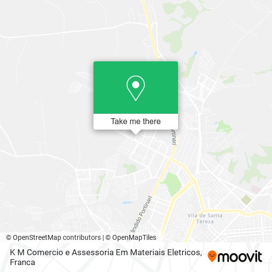 Mapa K M Comercio e Assessoria Em Materiais Eletricos