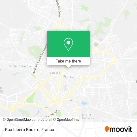 Rua Libero Badaro map