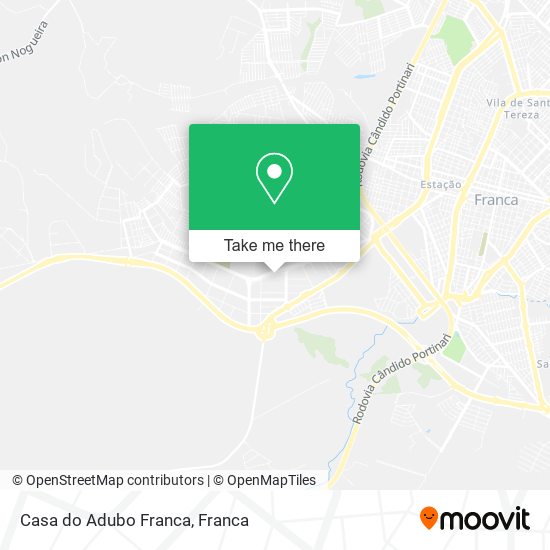 Mapa Casa do Adubo Franca