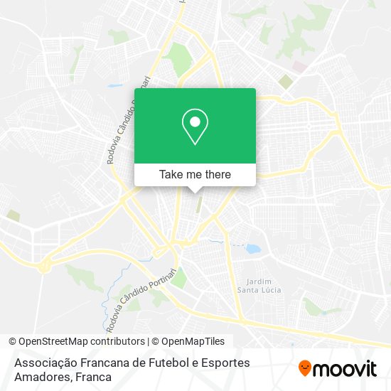 Associação Francana de Futebol e Esportes Amadores map