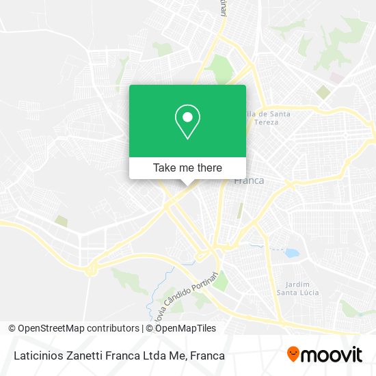 Laticinios Zanetti Franca Ltda Me map