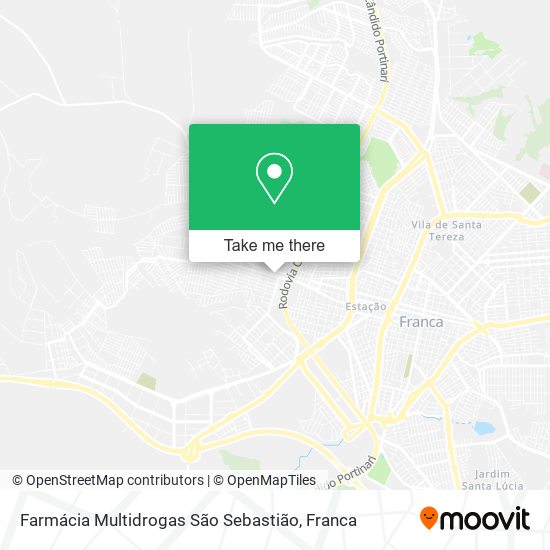 Mapa Farmácia Multidrogas São Sebastião