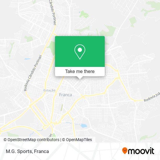 M.G. Sports map