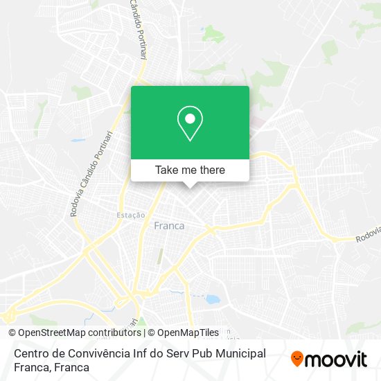 Centro de Convivência Inf do Serv Pub Municipal Franca map